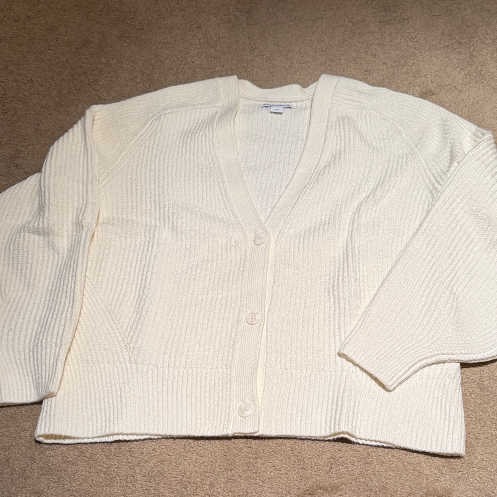 NWT Amazon Essentials Women's Ivory Cardigan Sweater
